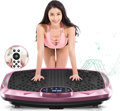 Nimto Vibration Plate Exercise Machine - Whole Body Workout Fitness Platform with Bluetooth & Remote Control | 99 Levels