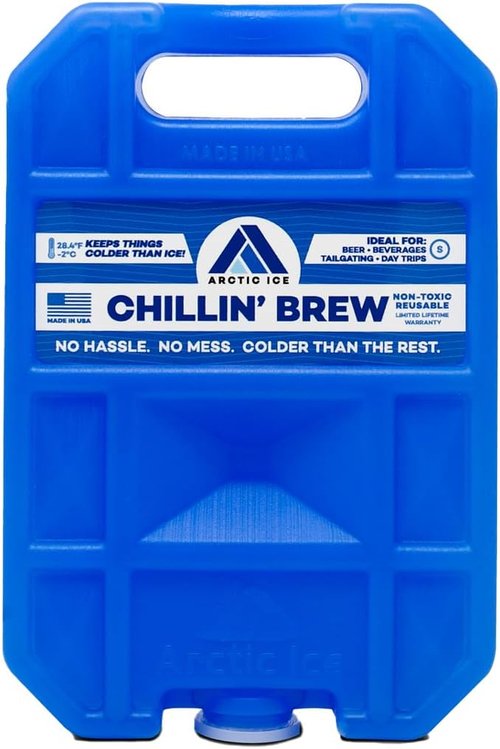 Arctic Ice Reusable Ice Pack - Long Lasting Beverage Cooler Freezes at 28°F