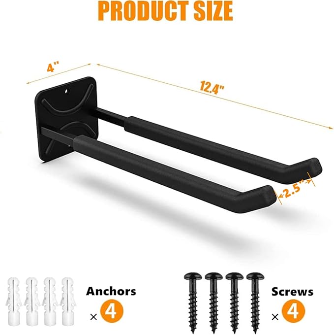 TORACK Garage Hooks Heavy Duty Tool Organizer, Wall Mount Hanger Rack Garage