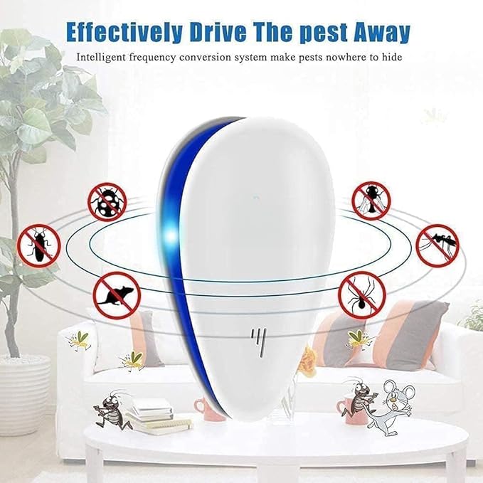 Mice Repellent Indoor, Rodent Roach Spider Insect Repellent, Pest Control Plug in, Insect Repellent for Bugs Insects Roaches Mice Spiders Rodents Mosquitoes