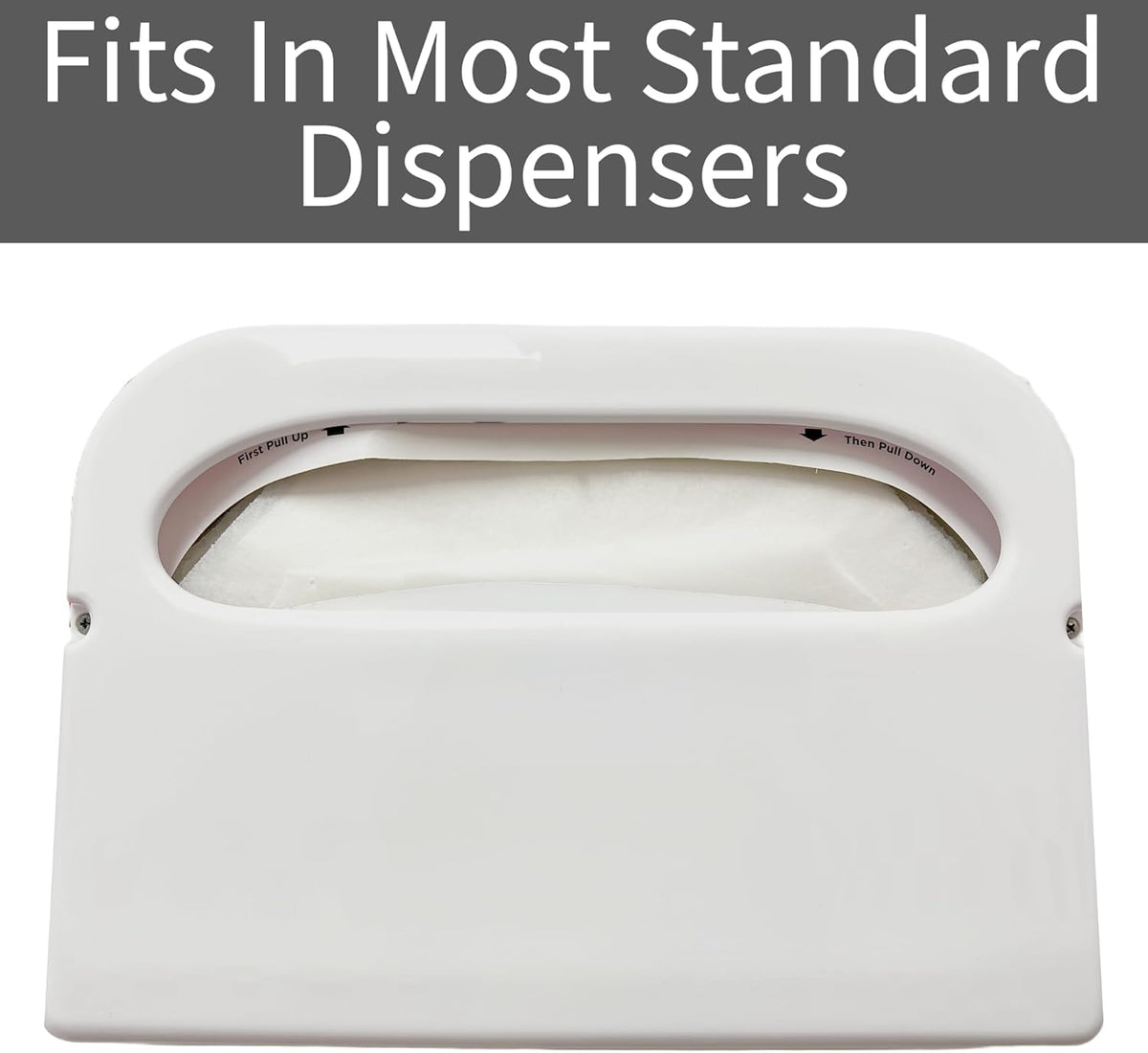 1000 Paper Toilet Seat Covers - Thick Flushable Half-Fold Paper Disposable Toilet Seat Dispensers Cover Liners for Travel & Public Restroom Toilet Bowls (1000)