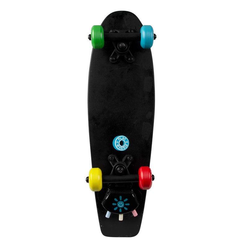 PlayWheels 21" Chalkboard Skateboard & Helmet Combo – Customizable Design with Included Chalk, Durable 9-Ply Maple Deck, Smooth Ride with Polyurethane Wheels, Perfect for Kids, Includes Safety Helmet