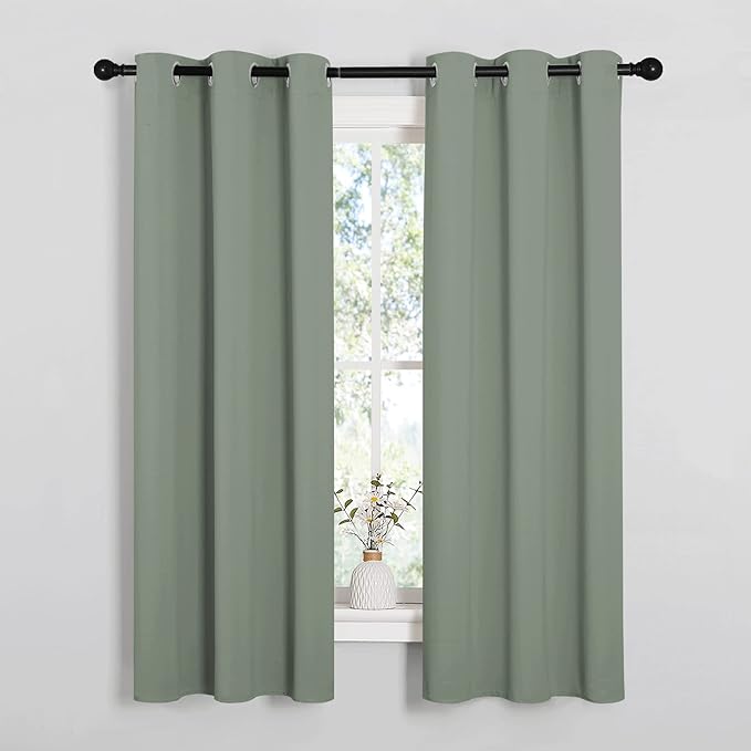 NICETOWN Bedroom Curtain Panels Blackout Draperies, Thermal Insulated Solid