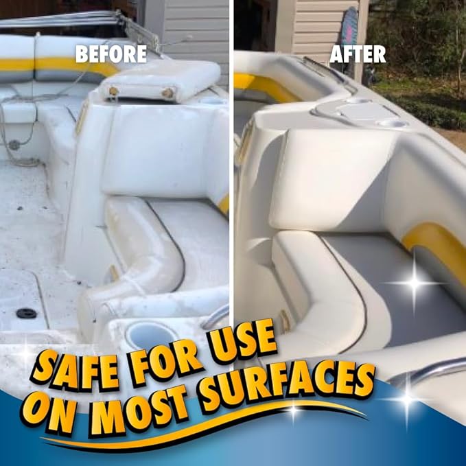 Booyah Clean Boat Wash – Only 4oz Per Gallon Super Concentrated Formula for Cleaning All Types of Watercraft – Meets EPA Safer Choice Direct Release Criteria
