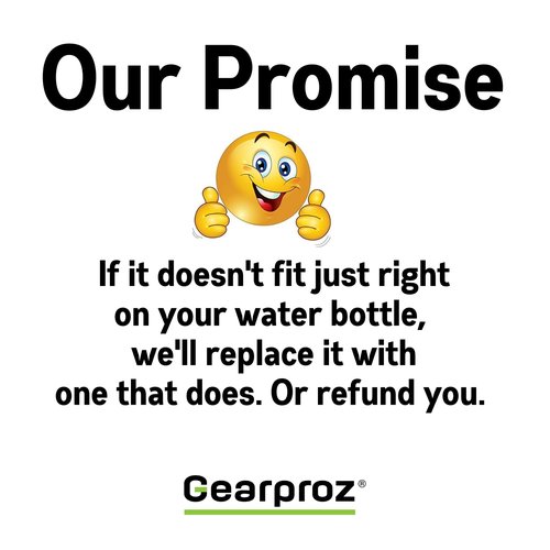 Gearproz Hydrocord Handle for Nalgene Water Bottles, Fits Wide Mouth Water Bottles, Durable Carrier, Secure Accessories, Compatible with 32oz, 36oz, 48oz Water Bottle (Yellow)