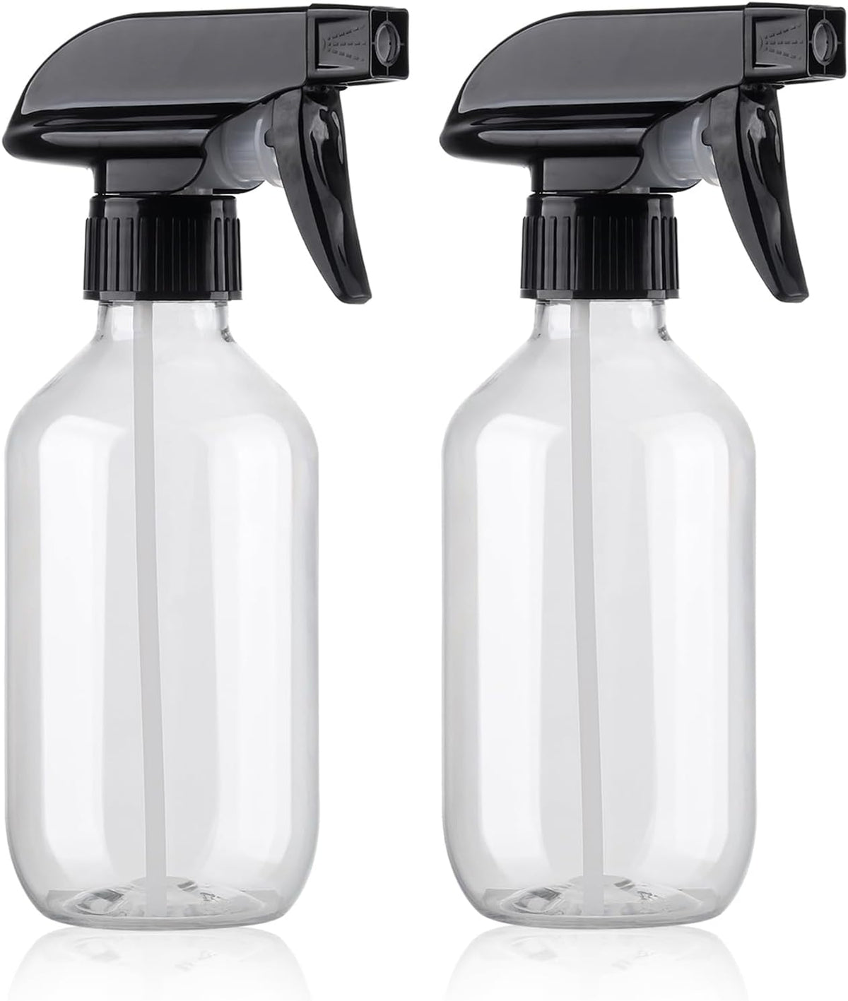 Teyssor Spray Bottles | BPA-Free 10 oz Fine Mist Spray Bottle - 2 Pack for Hair, Cooking, Cleaning