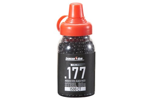 Lancer Tactical 4.5mm / .177 Cal Steel BBS - Anodize Steel Black Finish (1500 Count)