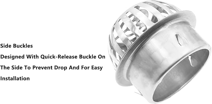 Roof Floor Drain,SAFYY 304 Stainless Steel Roof Drain Dome,Balcony Roof Dome Drain Cover,Yard Outdoor Anti Blocking Strainer,Gardens Gutter Cleaning Tool,Rain Bucket Drainage Parts (1, 110mm/4.3")
