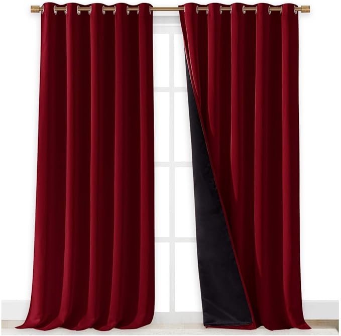 NICETOWN Truly Blackout Drapes for Living Room, Heavy-Duty Full Light Shading