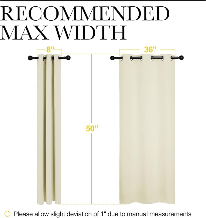 NICETOWN Kitchen Curtains for Decoration, Thermal Insulated Grommet Room