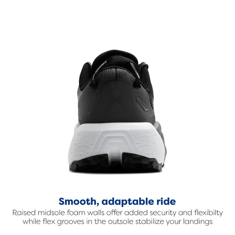 Brooks Women’s Caldera 8 Ultra Trail Running Shoe - Black/Blackened Pearl/White - 8 Medium