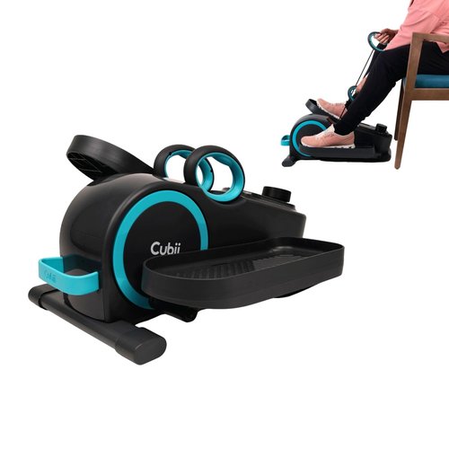 Cubii Total Body - Compact 2-in-1 Elliptical with 12 Resistance Levels, Low-Impact Cardio & Strength Training with an Ergonomic Pulley System for a Full-Body Workout Anywhere You Sit - Adult to Senior