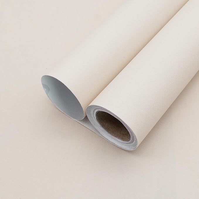 Yancorp 16"x120" Matte Beige Contact Papaer Peel and Stick Wallpaper Vinyl Wrap
