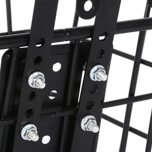 Alomejor bicycle basket hook, heavy duty adjustable front bike hook with dual hooks mounting hardware for cyclists commuters shopping errands touring