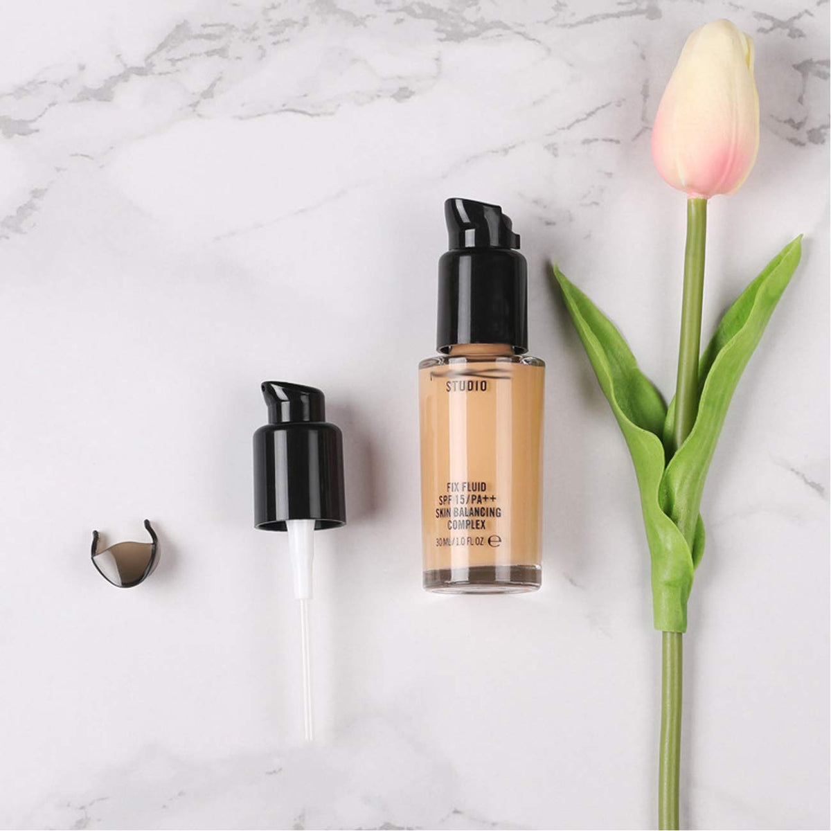 TIHOOD 10PCS Replacement Foundation Pump Black Plastic Cosmetic Liquid Foundation Makeup Pump Replacement Tool