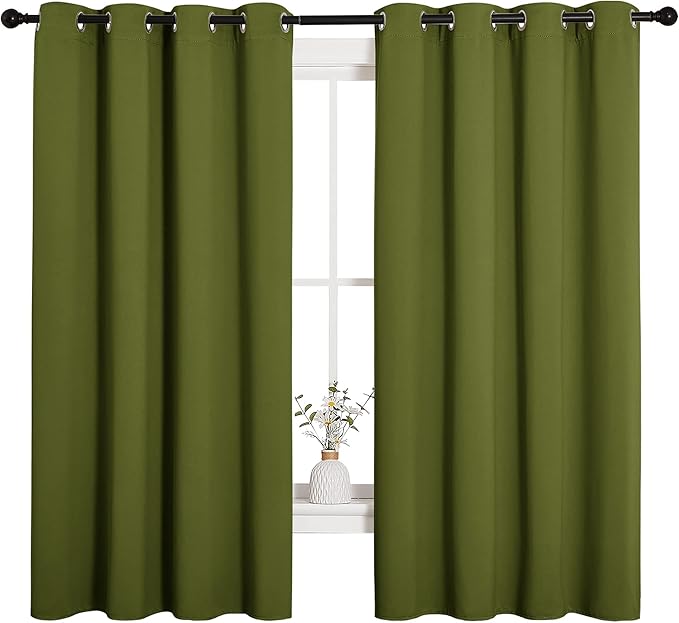 NICETOWN Bedroom Curtain Panels Blackout Draperies, Thermal Insulated Solid