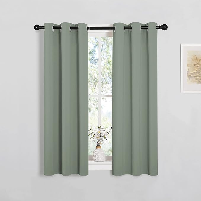 NICETOWN Bedroom Curtain Panels Blackout Draperies, Thermal Insulated Solid