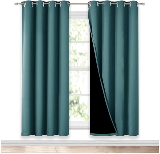 NICETOWN Full Shade Curtain Panels, Pair of Energy Smart & Noise Blocking Out