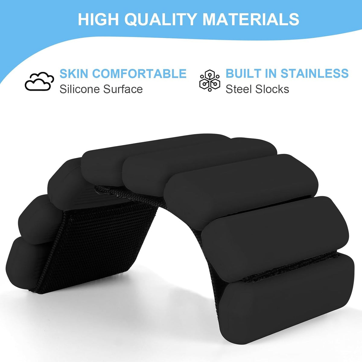 Skiennix Wrist Weights Set - Adjustable 2lb Arm & Leg Weights for Walking, Yoga, Gym | Unisex