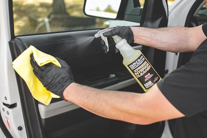 P & S Professional Detail Products Xpress Interior Cleaner ?€? Safe for Leather, Vinyl, Plastic & More, Removes Dirt, Grease & Oil, No Residue, Fresh Scent, No Dilution Needed - 16 oz Spray