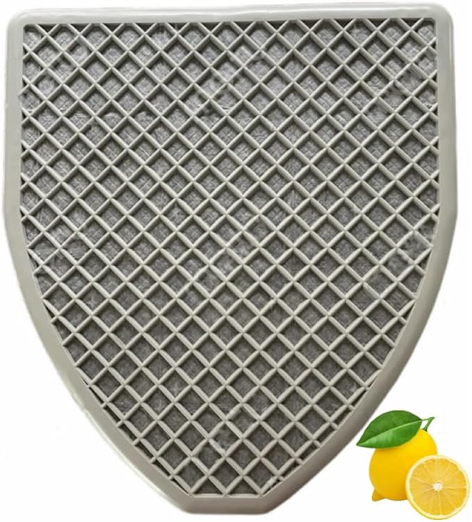 Urinal Mats for Men（6 Pack）High-Tech Bamboo Charcoal Absorbs Odor, Non-Slip Deodorization, Gray Floor Water Absorption, Urine Mats for Restrooms & Bathrooms, Mens Urinal