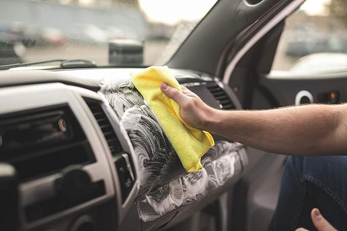 P & S Professional Detail Products Xpress Interior Cleaner ?€? Safe for Leather, Vinyl, Plastic & More, Removes Dirt, Grease & Oil, No Residue, Fresh Scent, No Dilution Needed - 16 oz Spray