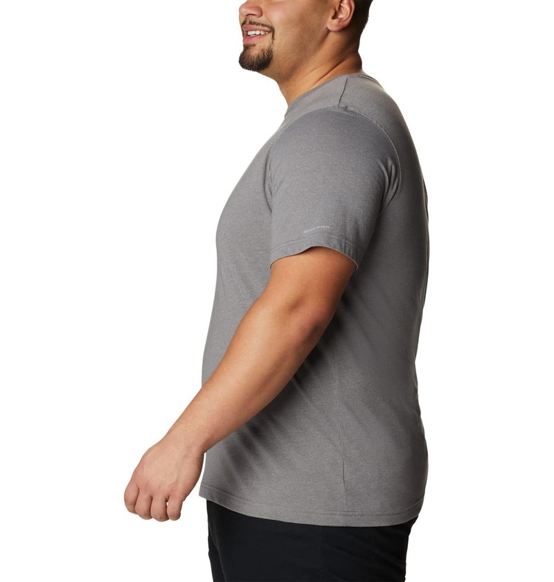 Columbia Mens Thistletown Hills Short Sleeve T-Shirt, City Grey Heather, X-Small