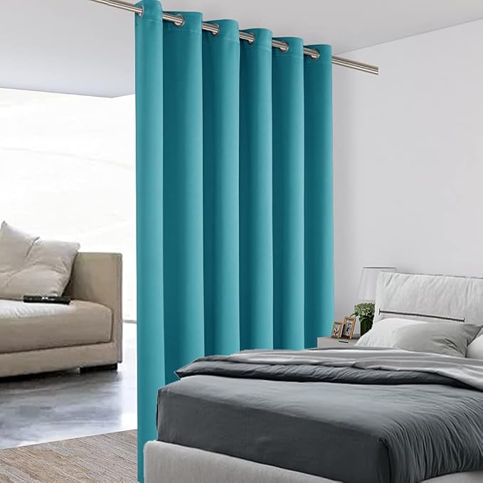BONZER Room Divider Curtain Total Privacy Wall Noise Reducing Wide Blackout