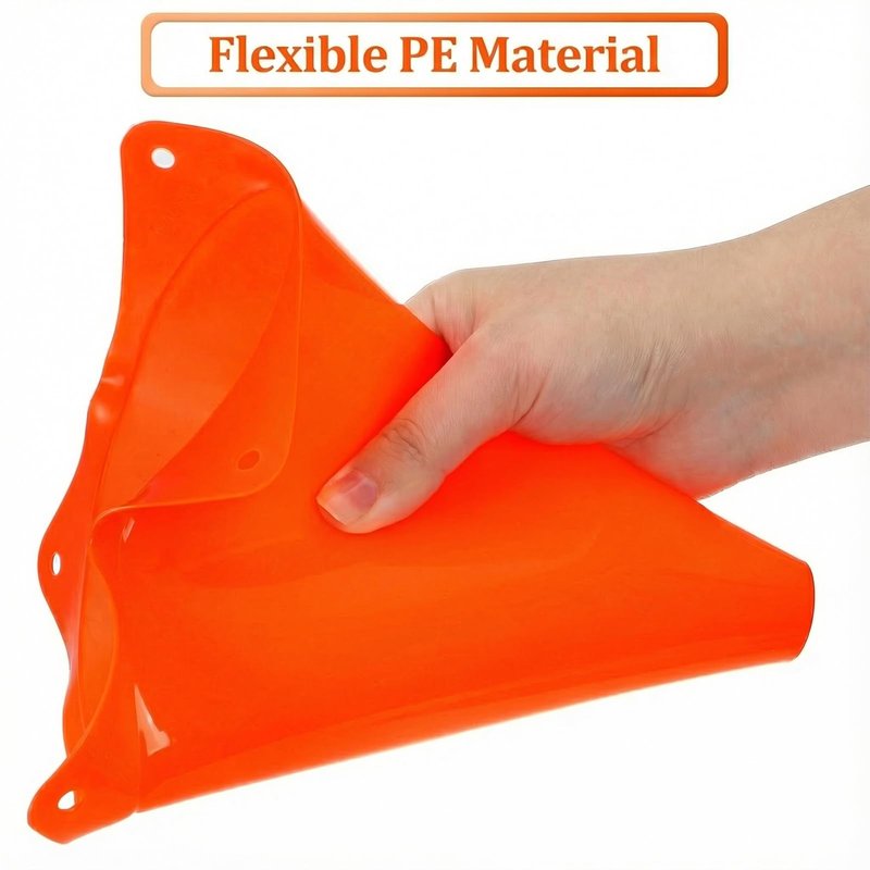 Faswin 40 Pack Plastic Training Cones, 7 Inch Plastic Soccer Cones, Agility Marker Cone Traffic Cone for Basketball, Football, Skating Drills Practice, Indoor and Outdoor Games