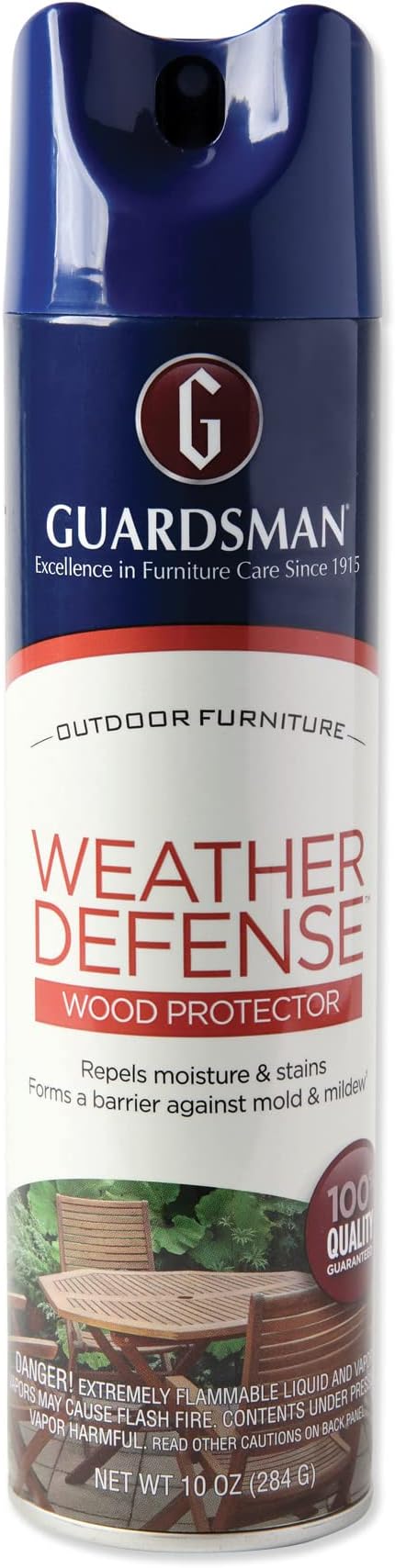 Guardsman Weather Defense Outdoor Wood Furniture Protector - 10 oz - Repels Moisture and Stains - 461900