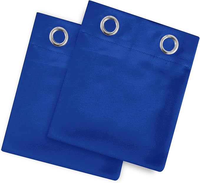LEMOMO Royal Blue Thermal Blackout Curtains/42 x 72 Inch/Set of 2 Panels Room