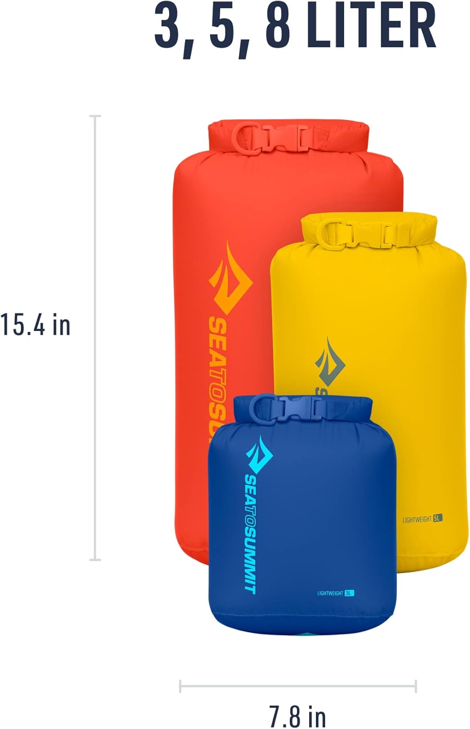 Sea to Summit Lightweight Dry Bag Set - Durable Waterproof Storage for Outdoor Adventures