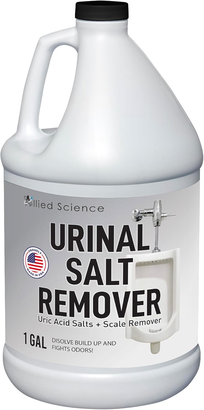 Urinal Salt Remover - Uric Acid Salts Scale Remover Unclogs Urinals and Removes Uric Acid Odors - 1 Gallon / 128 fl oz
