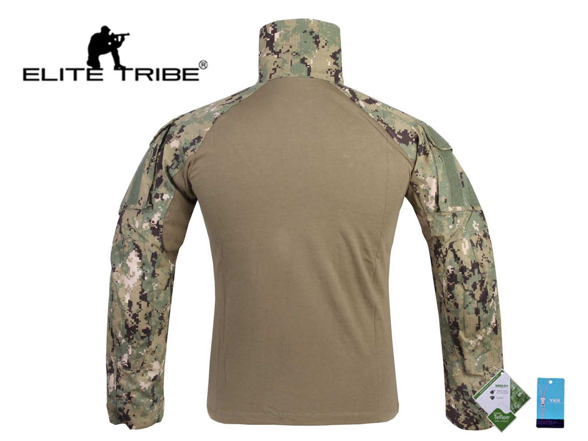 Elite Tribe Airsoft Military Tactical Shirt Combat Gen3 Shirt AOR2 (M)