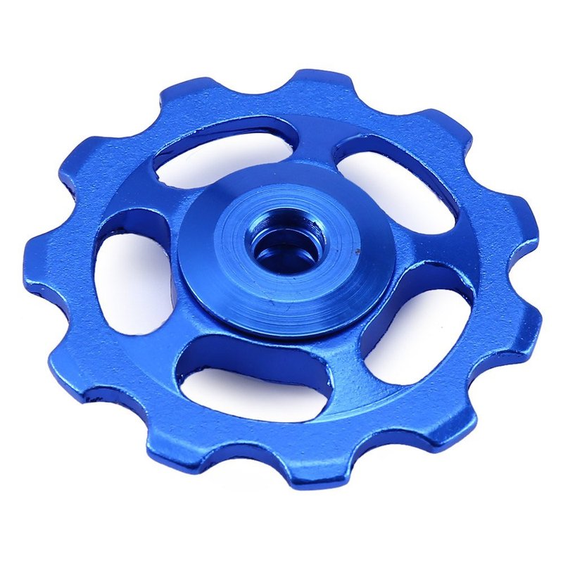 Stylrtop 2 pcs Bike 11T Aluminum Sealed Bearing Jockey Wheel Rear Derailleur Pulleys Fit Shimano SRAM (Blue)