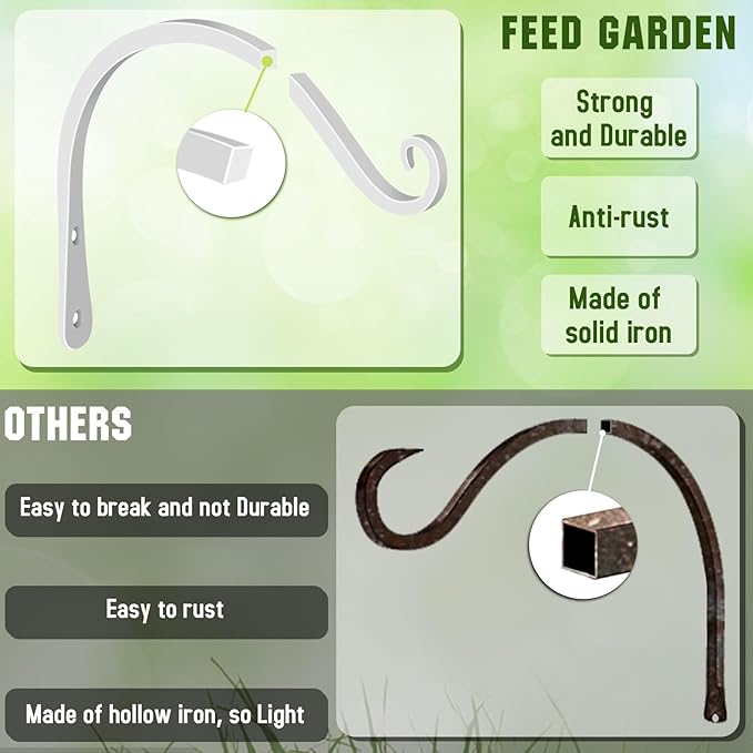FEED GARDEN Heavy Duty Plant Hooks