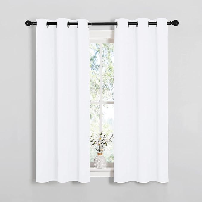 NICETOWN 50% Light Blocking Curtain Panels