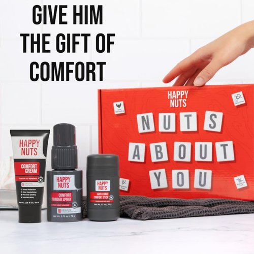 HAPPY NUTS - Anti-Chafing Deodorant Essentials Bundle Kit | Stay Fresh All Year for Men