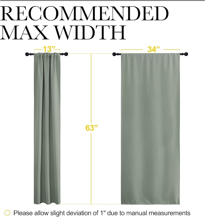 NICETOWN Window Curtains Blackout Drapes