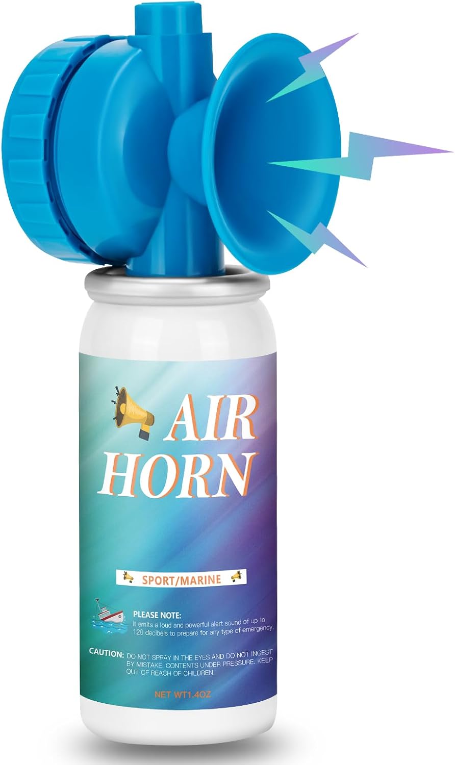 Skiennix 1.4oz Air Horn | Loud Marine Safety Horn for Sporting Events & Camping - Compact Handheld Design