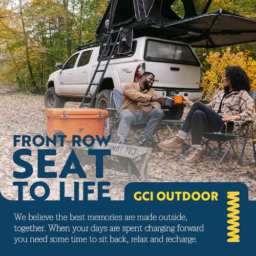 GCI OUTDOOR Kickback Rocker Outdoor Rocking Chair with Beverage Holder