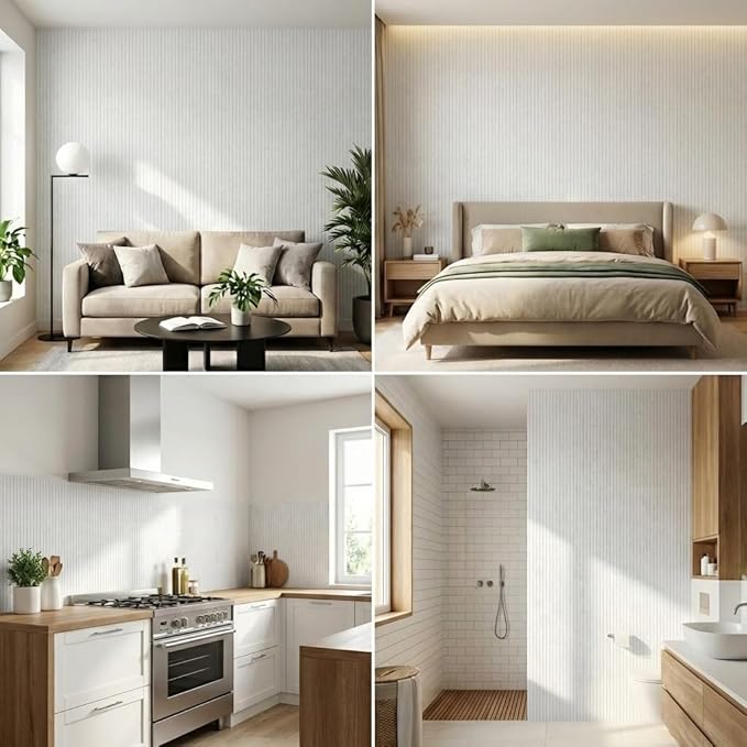3D Wall Panels Peel and Stick – 15.74" x 118" PVC Faux Texture Wall Covering