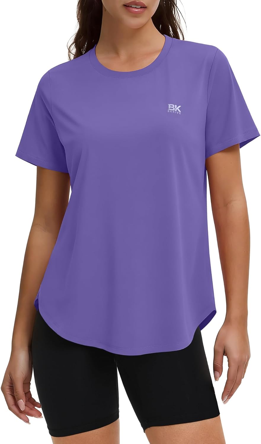 BKRIVE Women's Workout Tops - Lightweight Quick-Dry Hiking & Running Shirts | UPF 50+ (S-3XL)