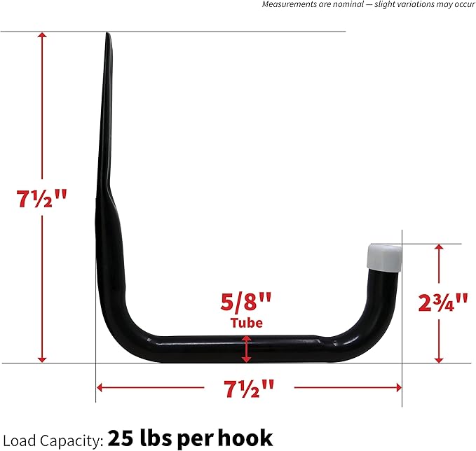 Shepherd Hardware 8090E Heavy Duty Steel Garage Storage/Large Utility Hooks