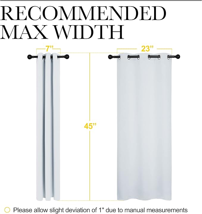 NICETOWN Room Darkening Draperies Curtains Panels, Window Treatment Thermal