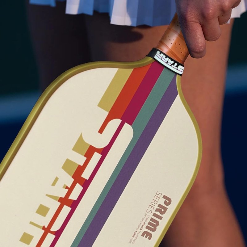 STARR Prime Series Pickleball Paddle | 13mm Honeycomb Core | Fiber Glass Surface (Prime Retro)