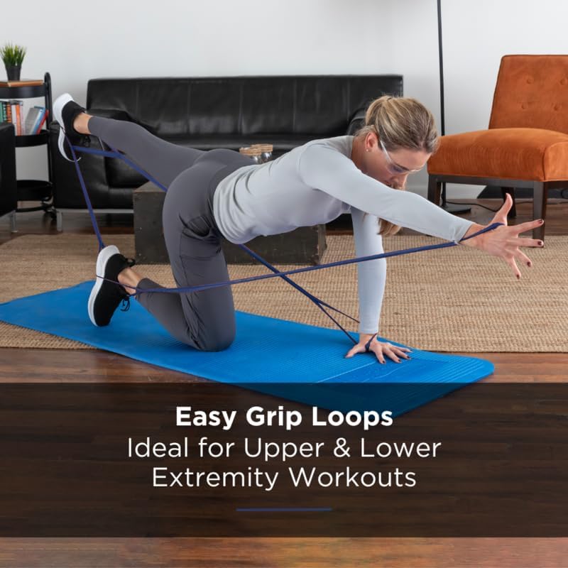 THERABAND CLX Resistance Band with Loops - Versatile Workout Tool for Strength Training