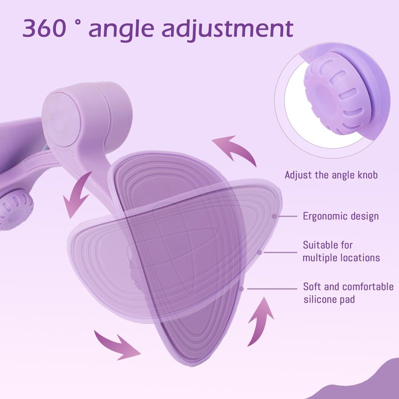 Thigh Master Pelvic Floor Exercise Devices and Inner Thigh Trainer for Women - Kegel Exercise Equipment for Home Use (Violet)