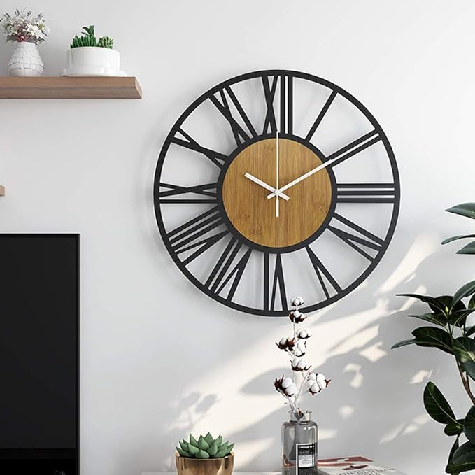 1st owned Wall Clocks for Living Room Decor, Round Silent Non Ticking, Modern
