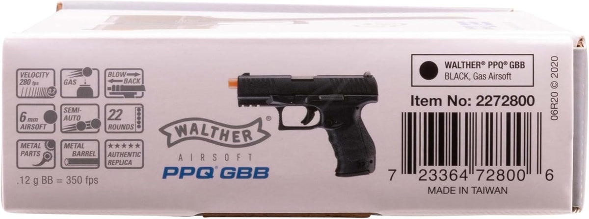 Umarex Elite Force Walther PPQ GBB Blowback Airsoft Pistol - 6mm BB | Realistic Action
